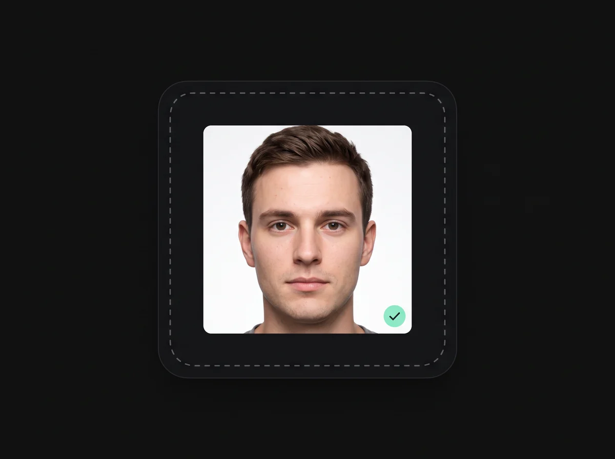 A front-facing portrait uploaded to the AI hairstyle generator, hairline fully visible, ready to try on hairstyles